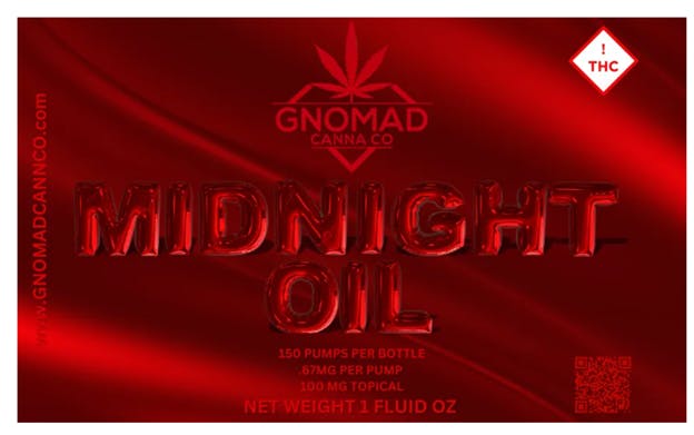 Gnomad - GNOMAD MIDNIGHT OIL LUBRICANT 100MG - 1