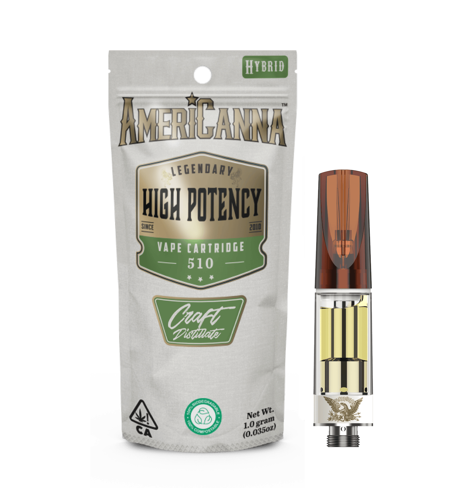 AmeriCanna - Zimosa 1g High Potency Distillate Vape Cart - 1