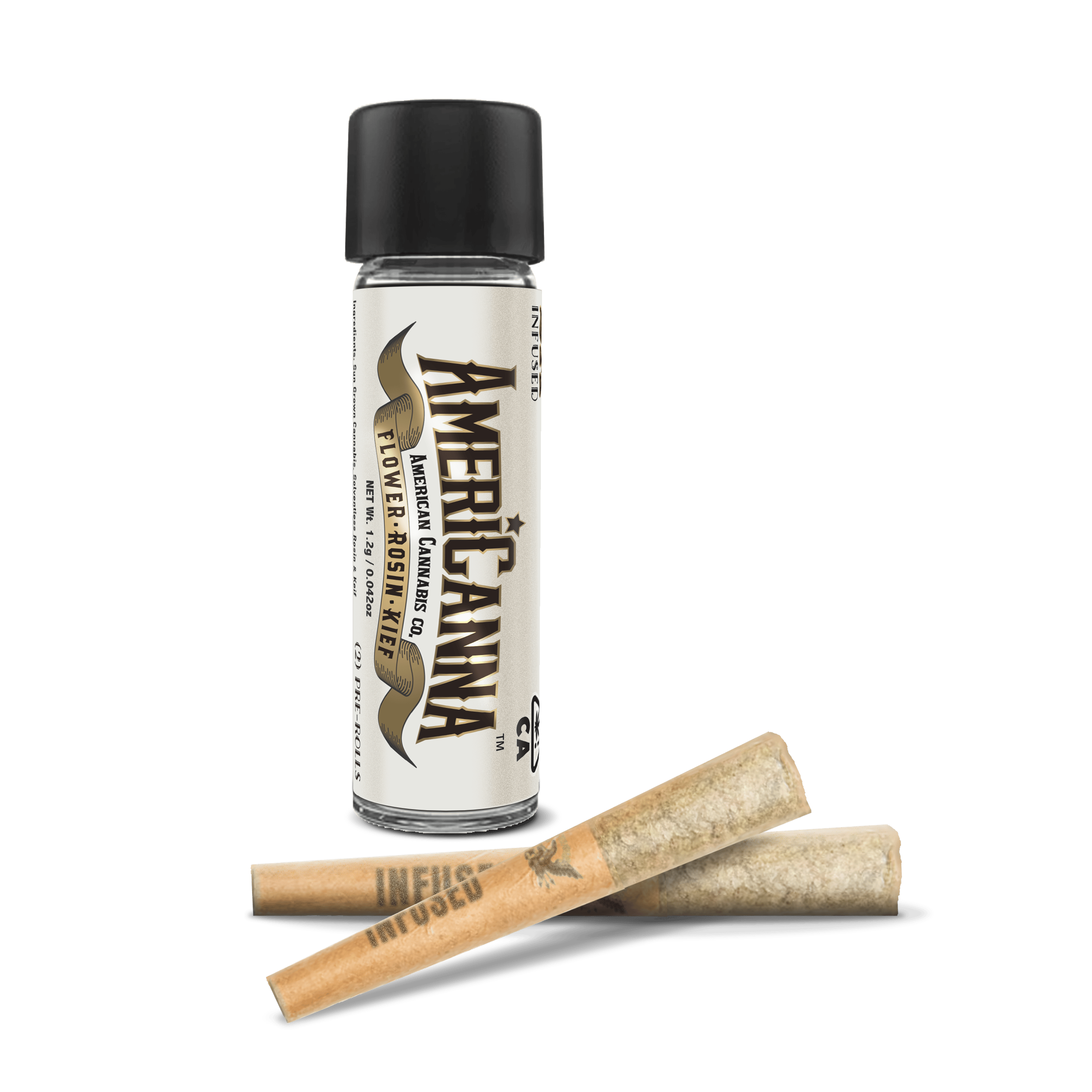 AmeriCanna - Cherry Bomb 2X Rosin Infused 2pk Pre-rolls (1.3g) - 1