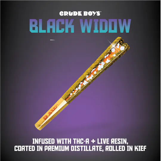 Crude Boys Concentrates - Crude Boys Concentrates | Georgia Haze Black Widow | Infused Joint | 1.3g - 1