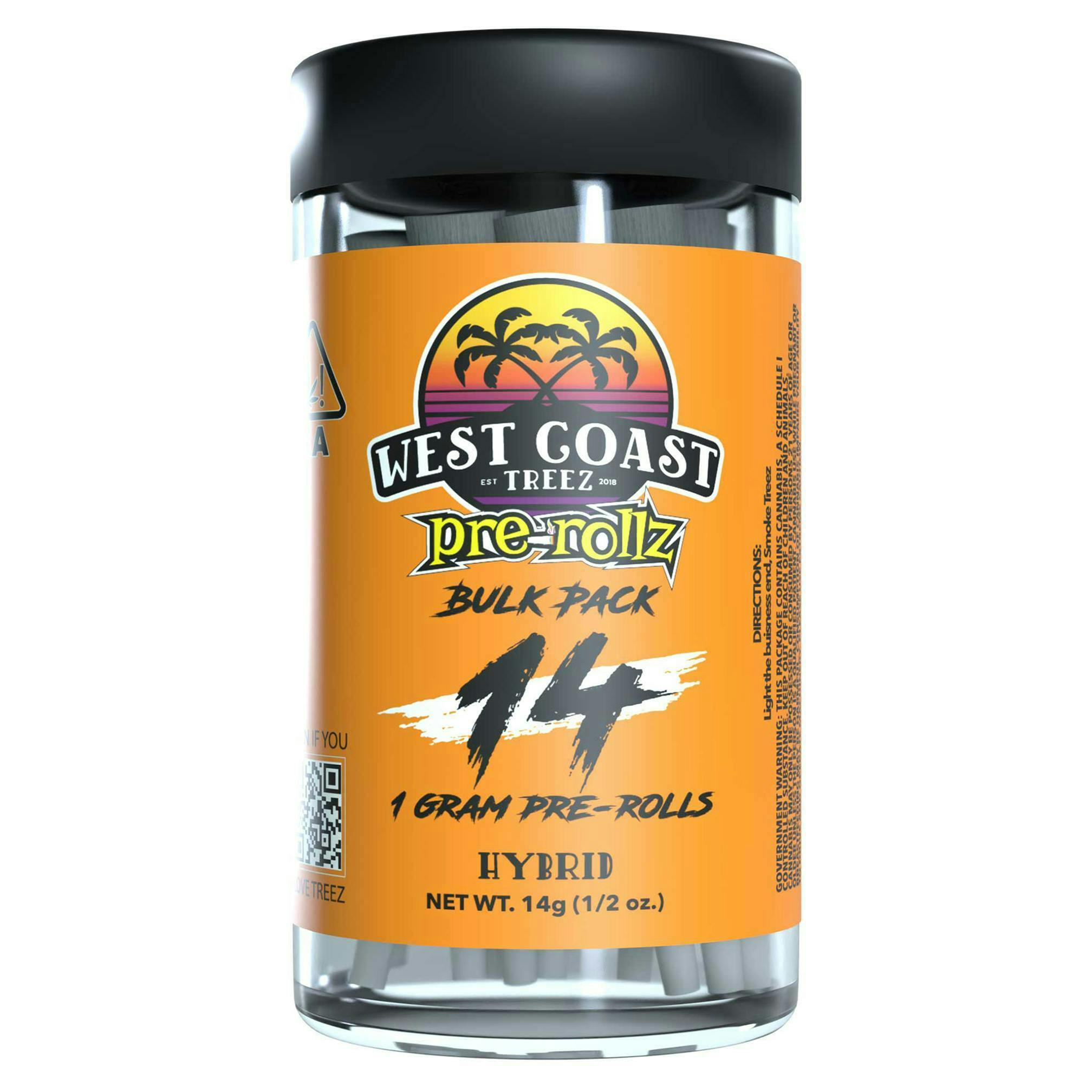 West Coast Treez - Newport Nirvana – Hybrid – Pre Rollz – 14ct - 1