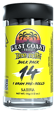 West Coast Treez - Mango Haze – Sativa – Pre Rollz – 14ct - 1