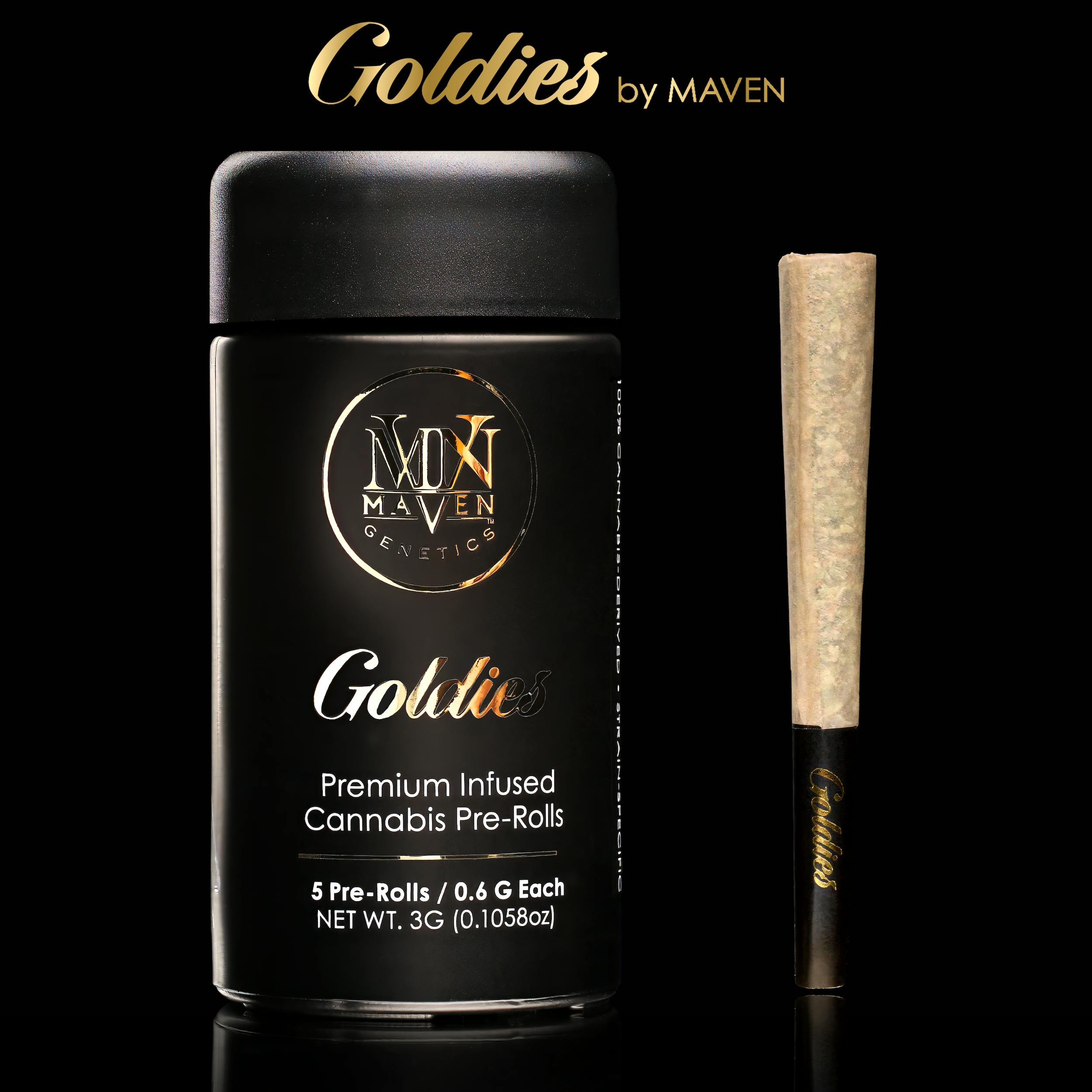 Maven Genetics - Blue Lotus Goldies Infused Pre-Rolls 5-Pack [3g] - 1