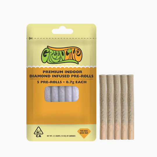 Greenline - Cherry Berry - Pre-Roll 5 Pack - Infused - Sativa - 0.7g Each (3.5g) - 1