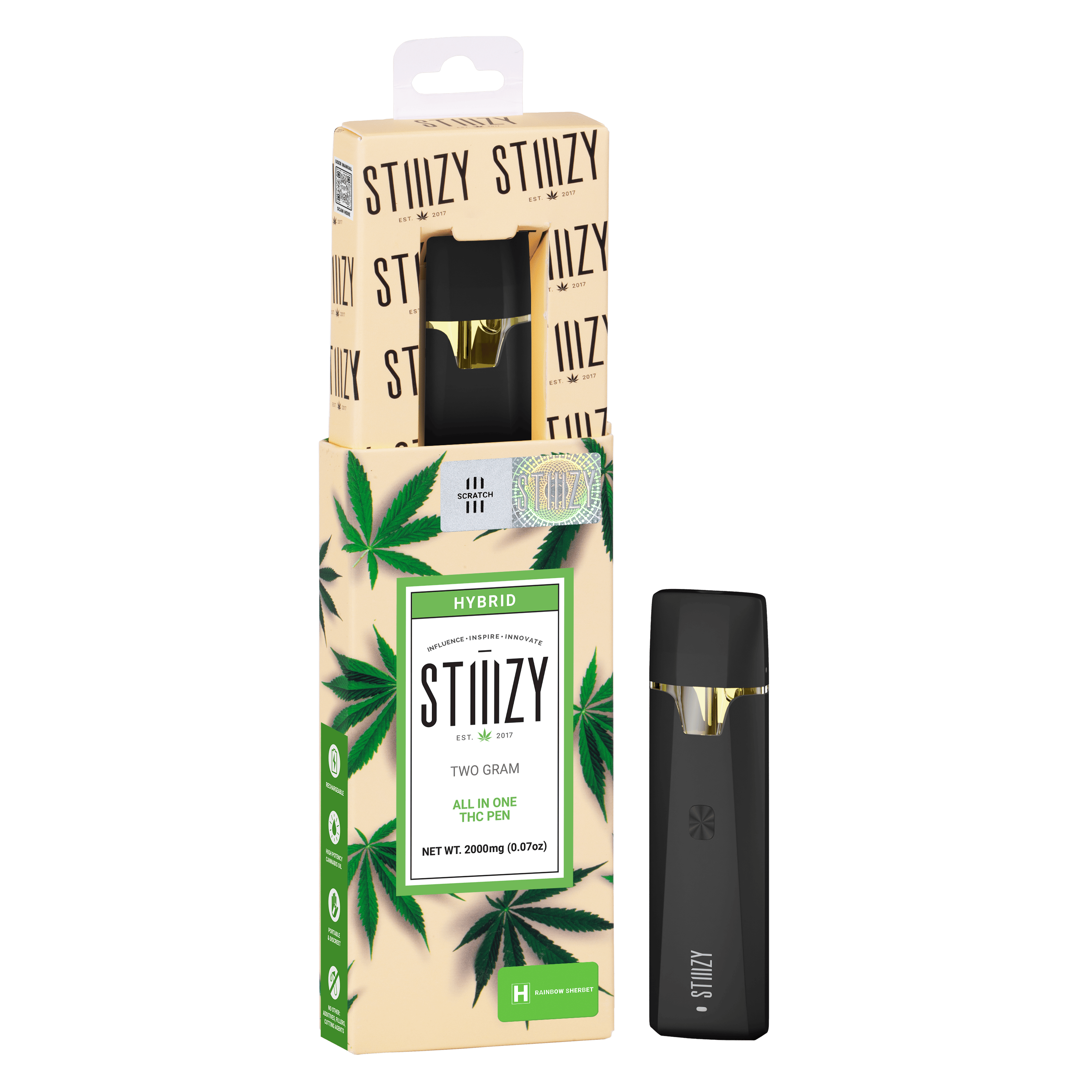 STIIIZY - STIIIZY - RAINBOW SHERBET - 2G All-In-One - 1