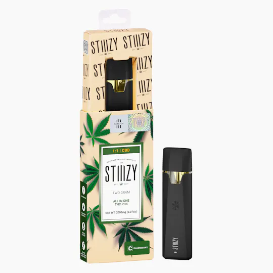 STIIIZY - STIIIZY - BLACKBERRY (1:1 THC:CBD) - 2G All-In-One - 1