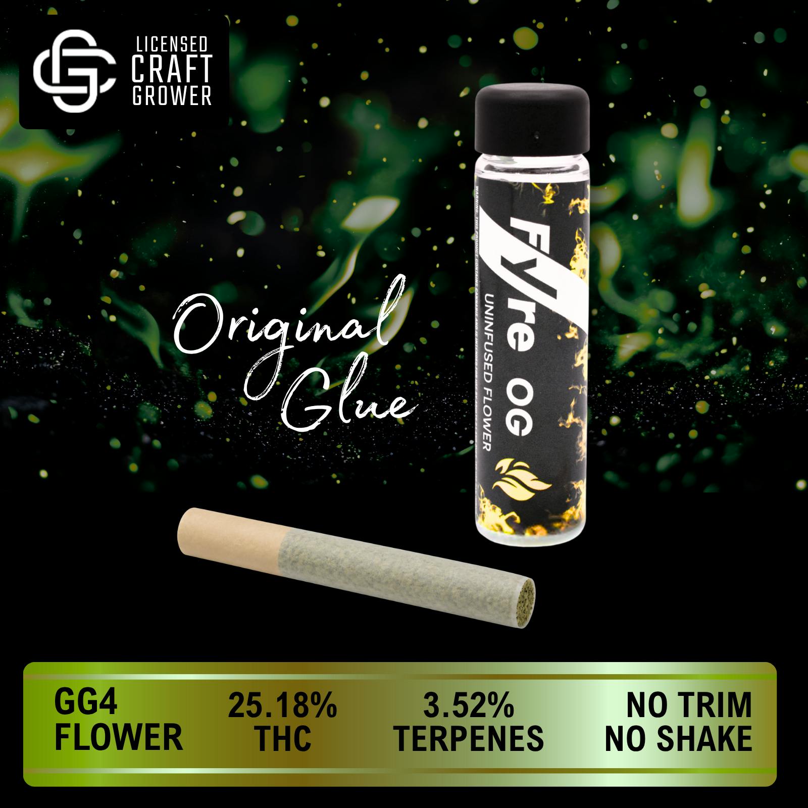 Realeaf Botanicals - Fyre OG Uninfused GG4 Pre-roll 1.0g - 1