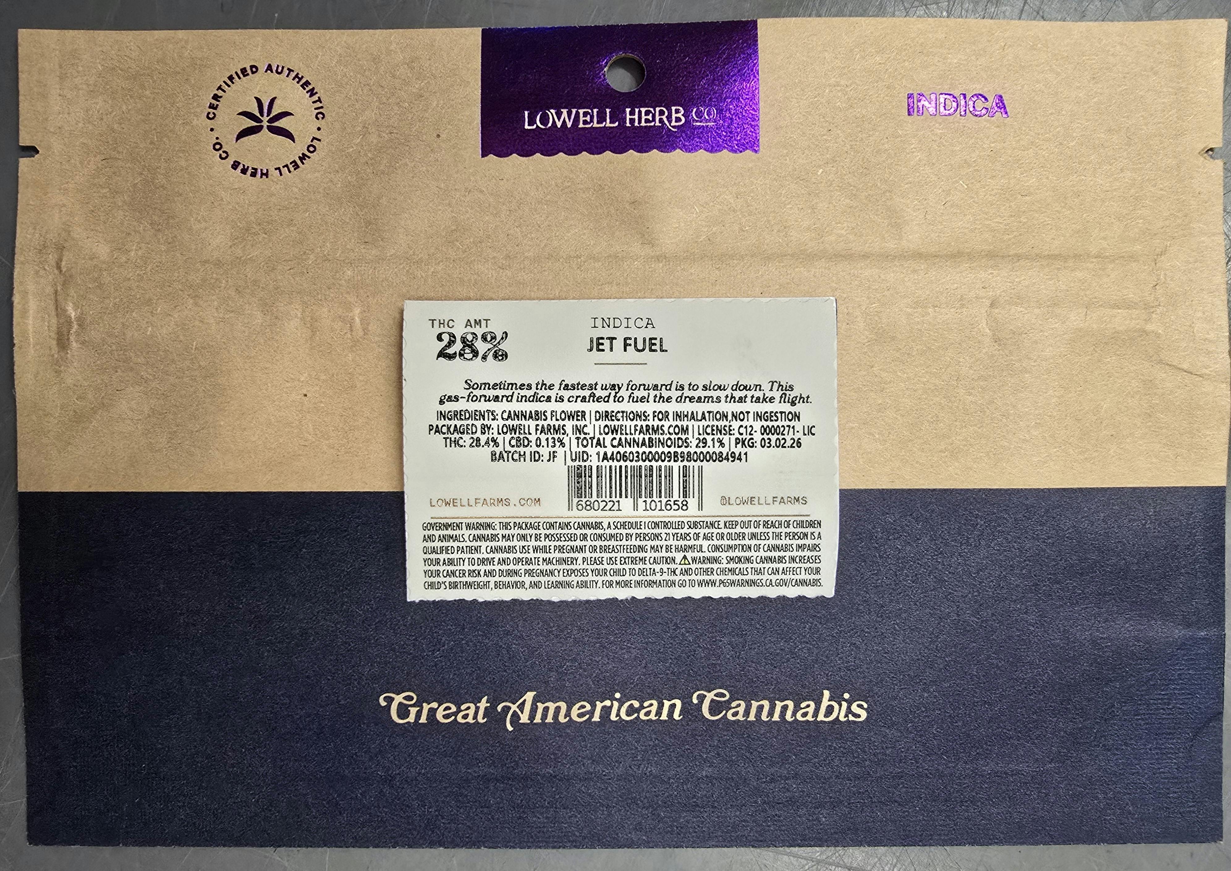 Lowell Farms - LOWELL LITTLES, Jet Fuel, Indica, 14g - 1