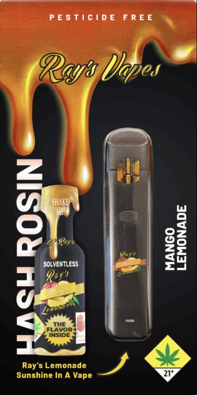 Ray's Lemonade - Ray's Lemonade | Ray's Vapes | HR | Mango Lemonade | Disposable | 1g - 1