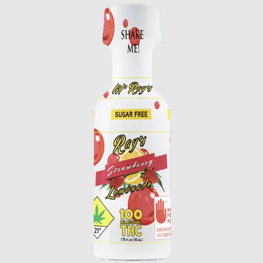 Ray's Lemonade - Ray's Lemonade | Lil' Ray's | Sugar Free Strawberry | 100mg THC - 1