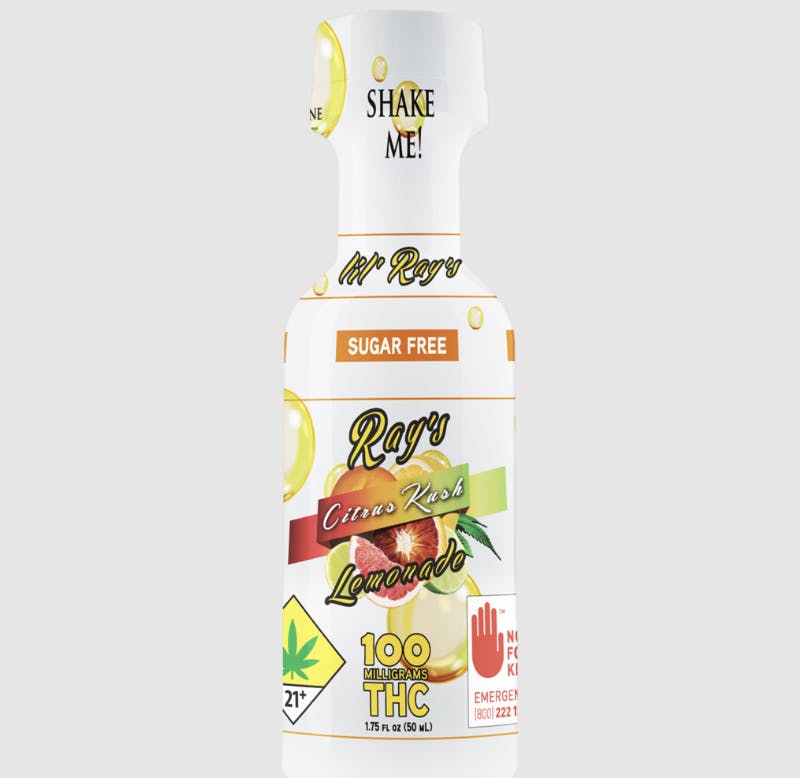 Ray's Lemonade - Ray's Lemonade | Lil' Ray's | Sugar Free Citrus Kush | 100mg THC - 1
