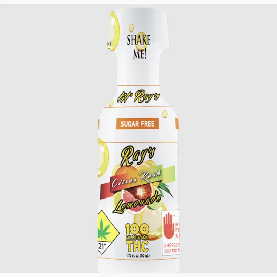 Ray's Lemonade - Ray's Lemonade | Lil' Ray's | Sugar Free Citrus Kush | 100mg THC - 1