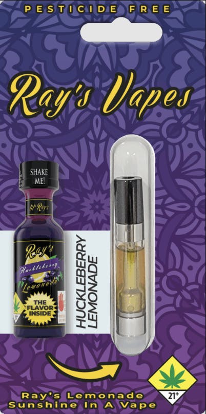 Ray's Lemonade - Ray's Lemonade | Ray's Vapes | Huckleberry Lemonade | Cartridge | 1g - 1