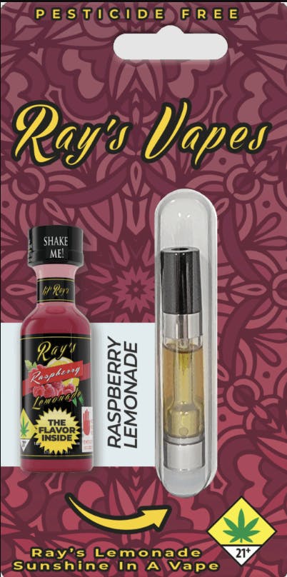 Ray's Lemonade - Ray's Lemonade | Ray's Vapes | Raspberry Lemonade | Cartridge | 1g - 1