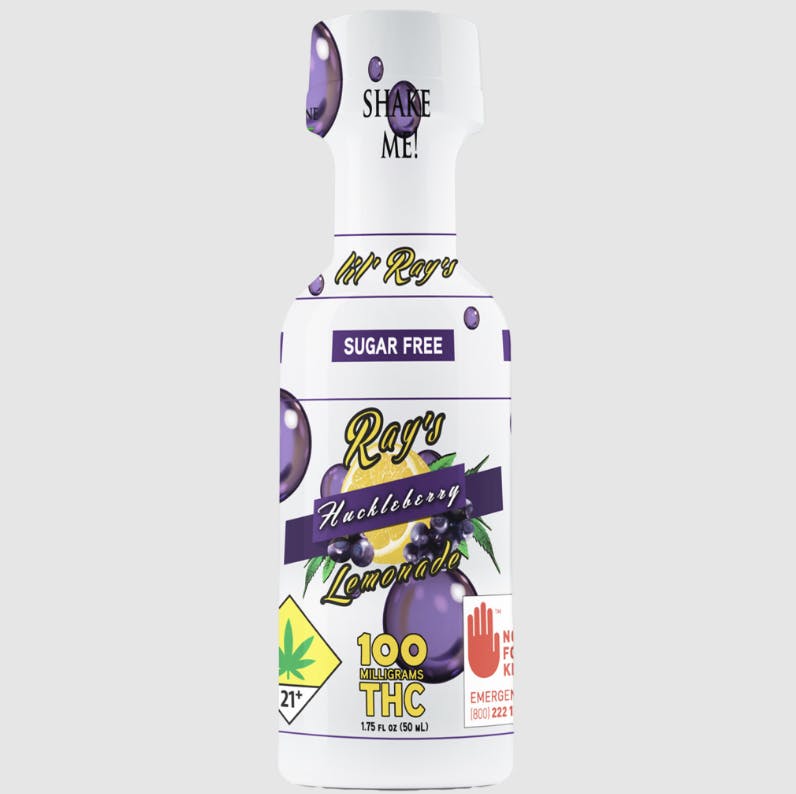Ray's Lemonade - Ray's Lemonade | Lil' Ray's | Sugar Free Huckleberry | 100mg THC - 1