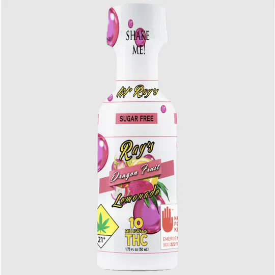 Ray's Lemonade - Ray's Lemonade| Lil' Ray's | Sugar Free Dragon Fruit | 10mg THC - 1