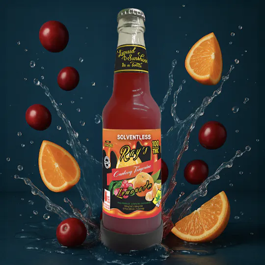 Ray's Lemonade - Solventless Cranberry Tangerine 1:1 | Carbonated | 100mg THC | 12 fl oz - 1