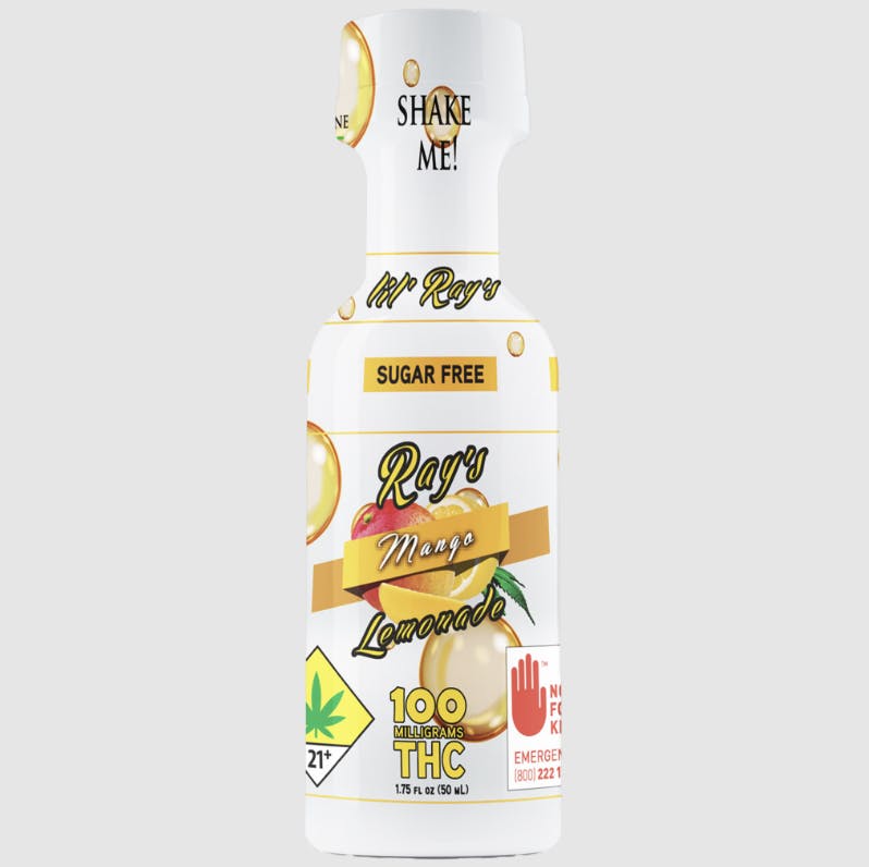 Ray's Lemonade - Ray's Lemonade | Lil' Rays | Sugar Free Mango | 100mg THC - 1