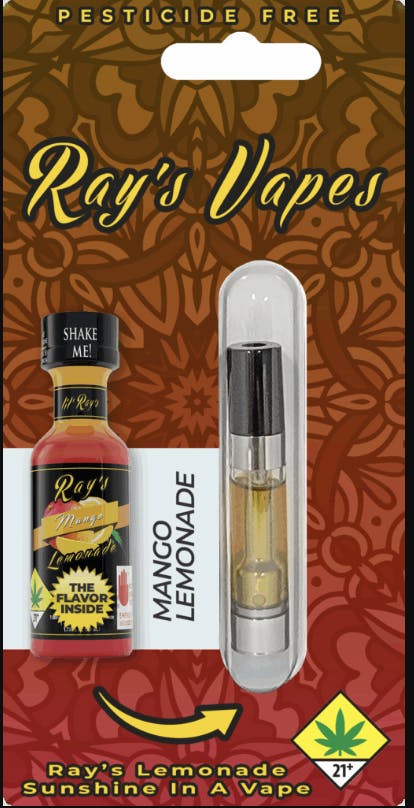 Ray's Lemonade - Ray's Lemonade | Ray's Vapes | Mango Lemonade | Cartridge | 1g - 1