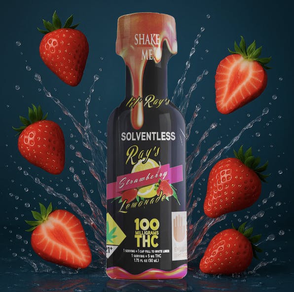 Ray's Lemonade - Ray's Lemonade | Lil' Ray's | Solventless Strawberry | 100mg THC - 1