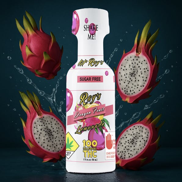 Ray's Lemonade - Ray's Lemonade | Lil' Ray's | Sugar Free Dragon Fruit | 100mg THC - 1