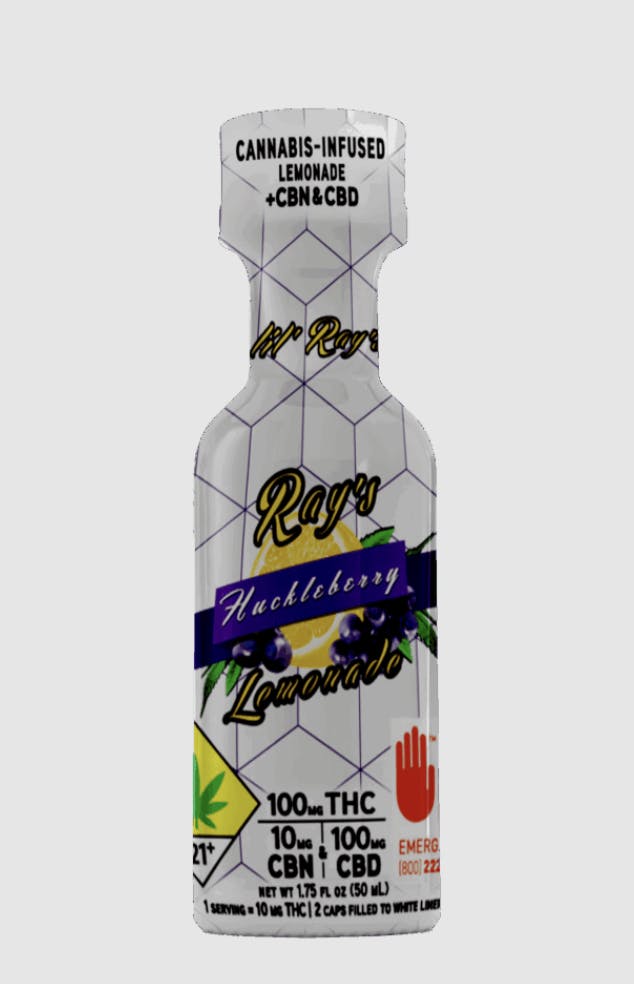 Ray's Lemonade - Ray's Lemonade | Lil' Ray's | Huckleberry | 100/100/10mg THC/CBD/CBN - 1
