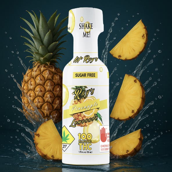 Ray's Lemonade - Ray's Lemonade | Lil' Ray's | Sugar Free Pineapple | 100mg THC - 1