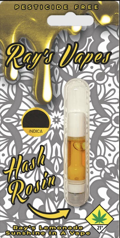 Ray's Lemonade - Ray's Lemonade | Ray's Vapes | Hash Rosin | Indica | Cartridge | 1g - 1