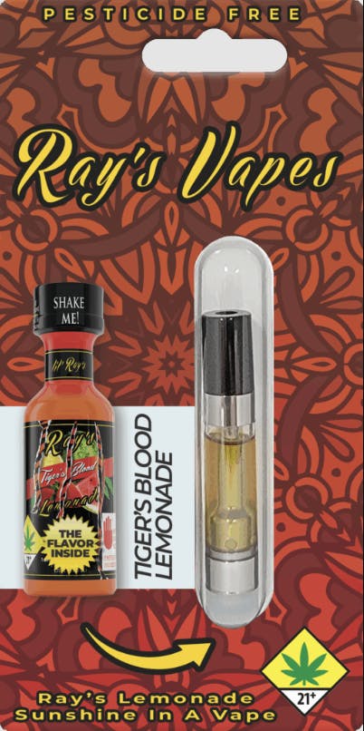 Ray's Lemonade - Ray's Lemonade | Ray's Vapes | Tiger's Blood Lemonade | Cartridge | 1g - 1