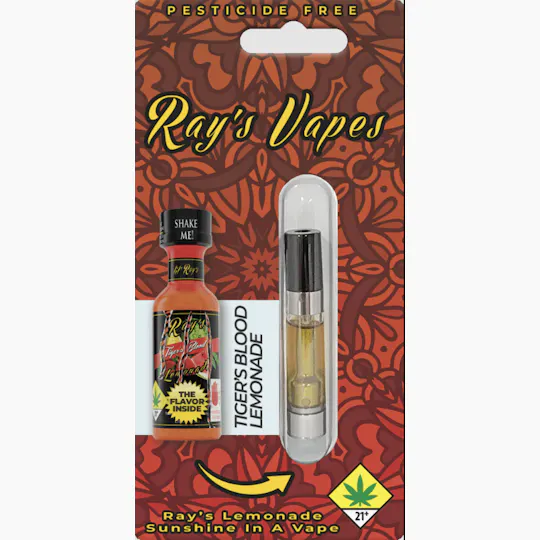 Ray's Lemonade - Ray's Lemonade | Ray's Vapes | Tiger's Blood Lemonade | Cartridge | 1g - 1