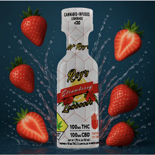 Ray's Lemonade - Ray's Lemonade | Lil' Ray's | Strawberry | 100/100mg THC/CBD - 1