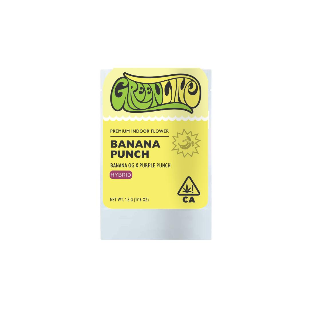 Greenline - Banana Punch - 1/16 oz - Indoor - Hybrid - 1.8g - 1