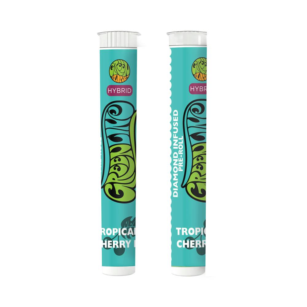 Greenline - Tropicana Cherry Pie - Diamond Infused - Indoor Flower Pre-Roll - Sat. - 1g - 1