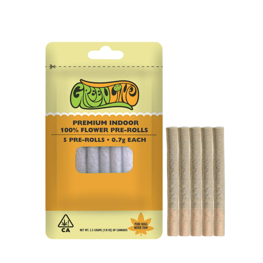 Greenline - Orange Tree - Pre-Roll 5 Pack - Sativa - 0.7g Each (3.5g Total) - 1