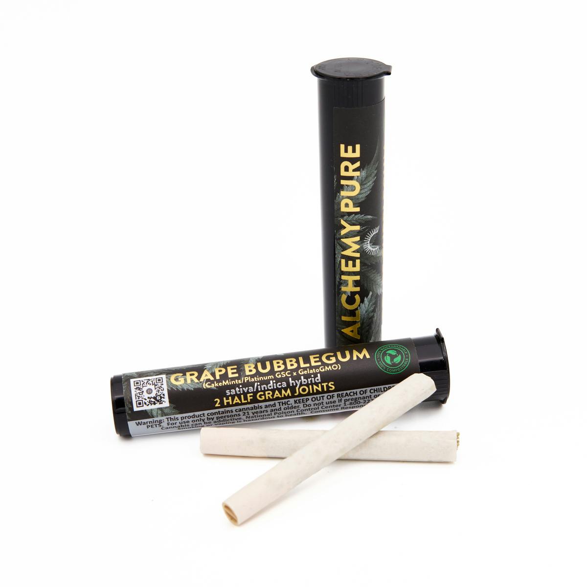 Alchemy Pure - Grape Bubblegum pre roll 2pk - 1