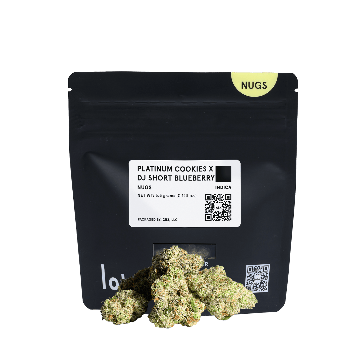 lolo - lolo | Platinum Cookies + DJ Short Blueberry | Indoor Nugs | 3.5g - 1