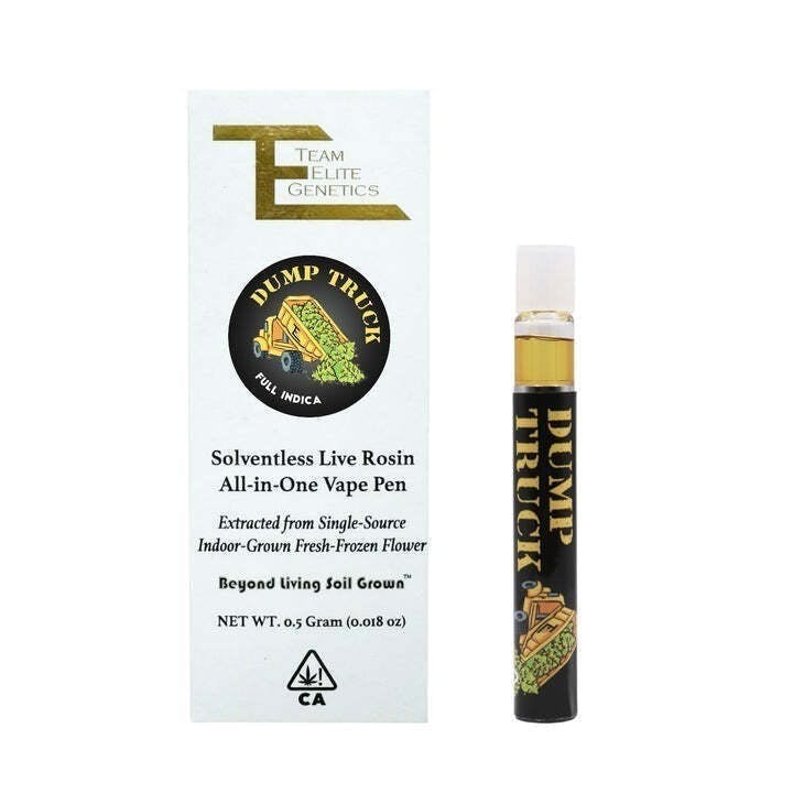 Team Elite Genetics - Dump Truck | Live Rosin Disposable | 0.5g - 1