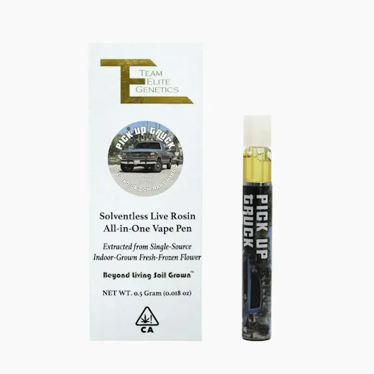Team Elite Genetics - Pick Up Truck | Live Rosin Disposable | 0.5g - 1