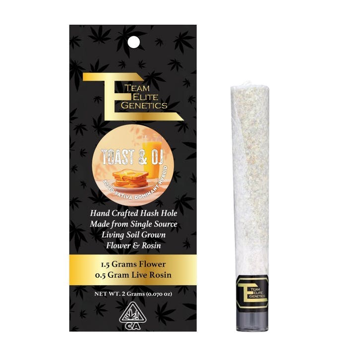 Team Elite Genetics - Toast & OJ | Hash Hole Infused Joint | 2g - 1