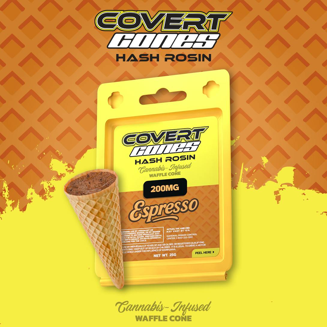 Covert Cups - Espresso I 200mg Hash Rosin Cone - 1