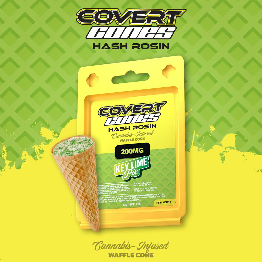 Covert Cups - Key Lime Pie I 200mg Hash Rosin Cone - 1