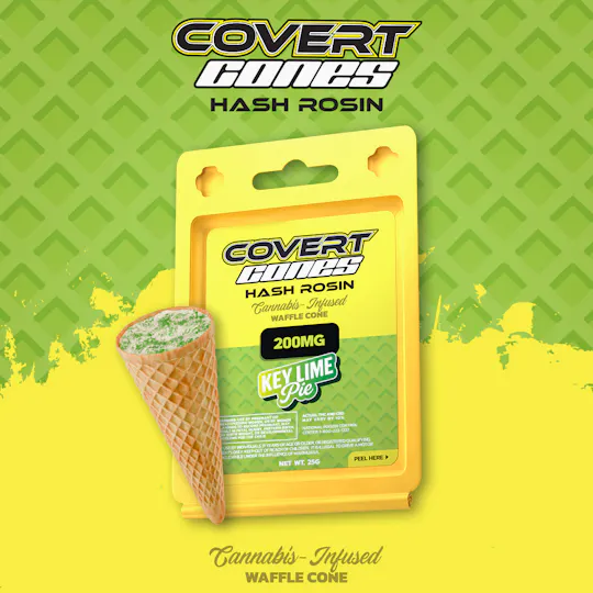 Covert Cups - Key Lime Pie I 200mg Hash Rosin Cone - 1