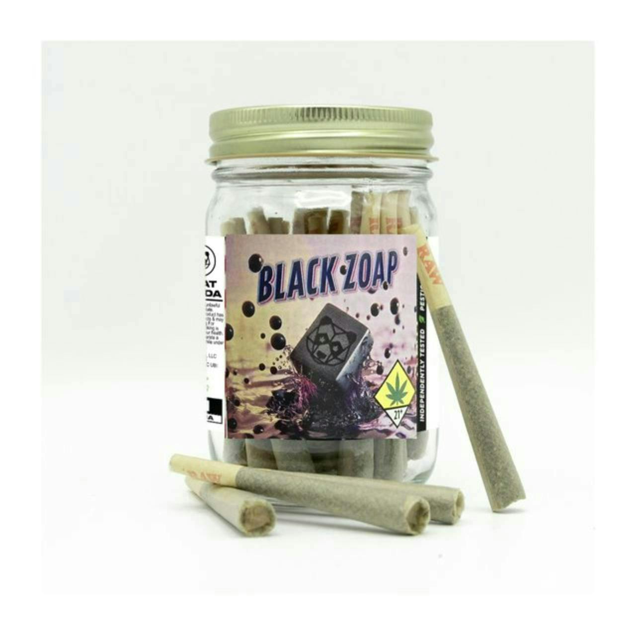 Phat Panda - Black Zoap | Joints | 1g each | 28pk - 1
