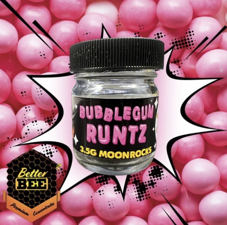 Better Bee Cannabis - Better Bee - Bubblegum Runtz Moon Rocks 3.5G - 1