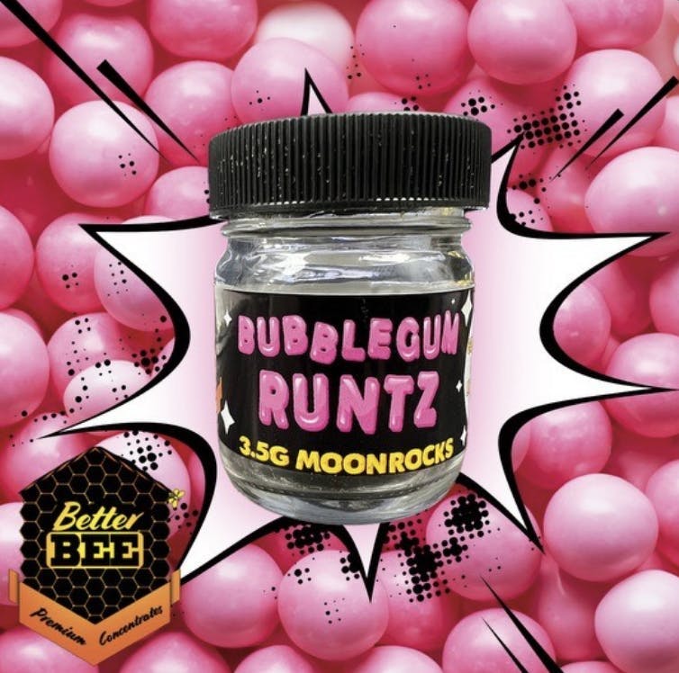 Better Bee Cannabis - Better Bee | Bubblegum Runtz | Moon Rocks Infused Flower | 3.5G - 1