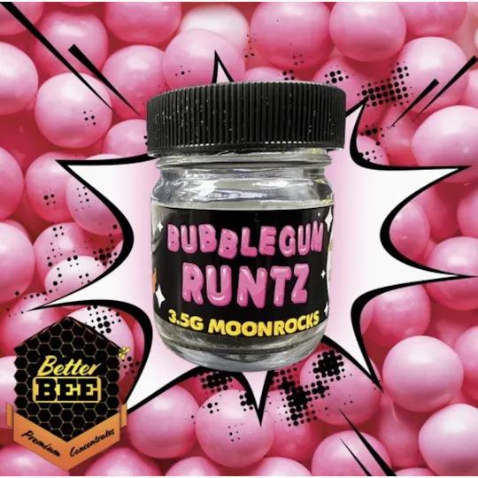 Better Bee Cannabis - Better Bee | Bubblegum Runtz | Moon Rocks Infused Flower | 3.5G - 1