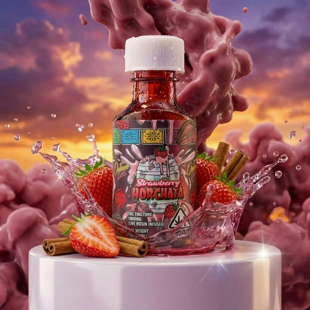 Casa Flor - Strawberry Horchata | Live Rosin | Tincture | 1000mg | 60ml - 1