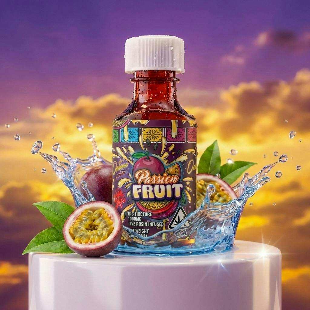 Casa Flor - Passion Fruit | Live Rosin | Tincture | 1000mg | 60ml - 1