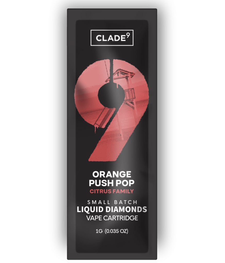 Clade9 - Clade9 | Orange Push Pop | Cured Resin Cartridge | 1g - 1