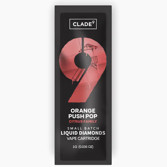 Clade9 - Clade9 | Orange Push Pop | Cured Resin Cartridge | 1g - 1